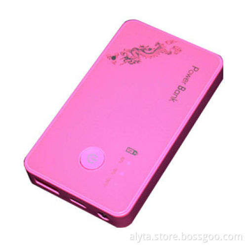 4,000mAh Capacity Portable Mobile Power Supply with Colored Drawing